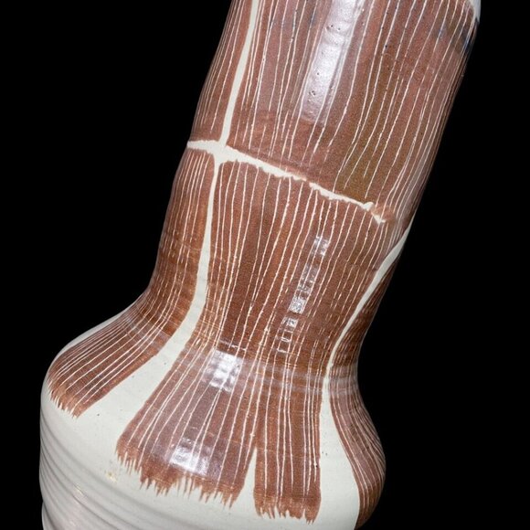 Vintage 1960s Signed Gordon Pottery - Salem, Ontario Canadian Pottery Art Vase - Picture 8 of 11